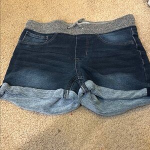 🌈4/$25🌈 Elastic Waist Jean Shorts with Rolled Cuffs